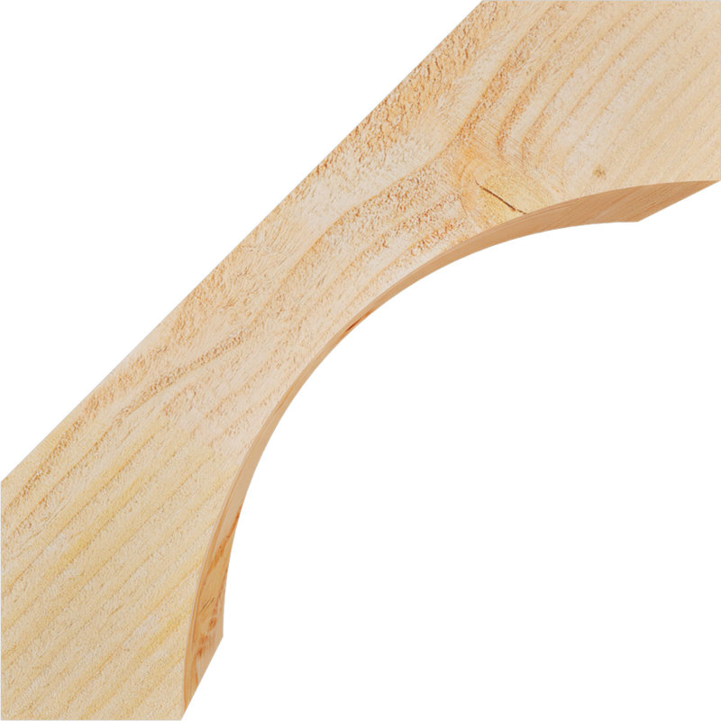 Attelle de genou Westlake, Sapin de Douglas, H 14 po x l 4 po x P 14 po, Brute