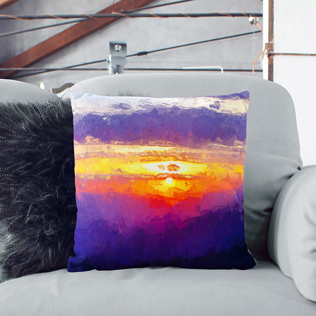 Cloudy Sunset Cushion with Filling