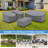 Patio Furniture Set Covers for 4 Piece Outdoor Conversation Set-777180095