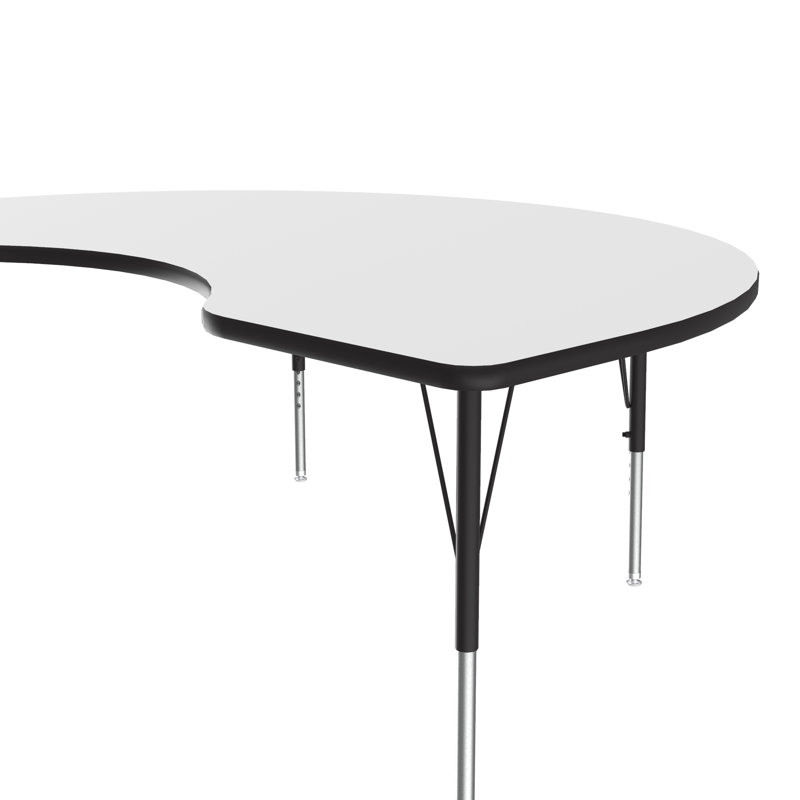 Table d'activité pour tableau effaçable Kidney, Blanc givré