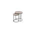 Tables gigognes | Table basse gigogne en marbre brun avec structure en métal-1327985743-1337405269