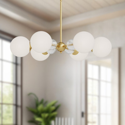 Lustre sphérique spoutnik à 6 lumières Celia