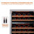 Ca'lefort 24" 46 Bottle Dual Zone Wine Refrigerator Freestanding/built-in
