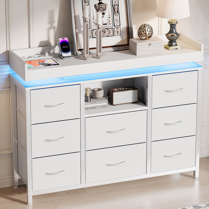 Rectangle Accent Chest, White