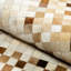 Tapis en peau de vache beige clair-1800763312
