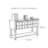 Retro Multifunctional Solid Wood Console Table