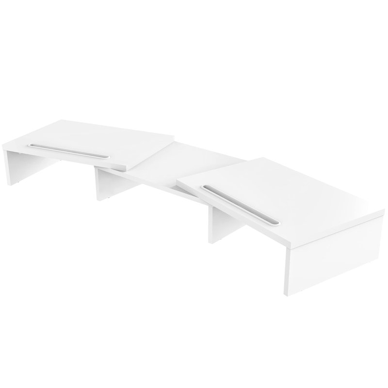 Adlyn Engineered Wood Monitor Stand, White