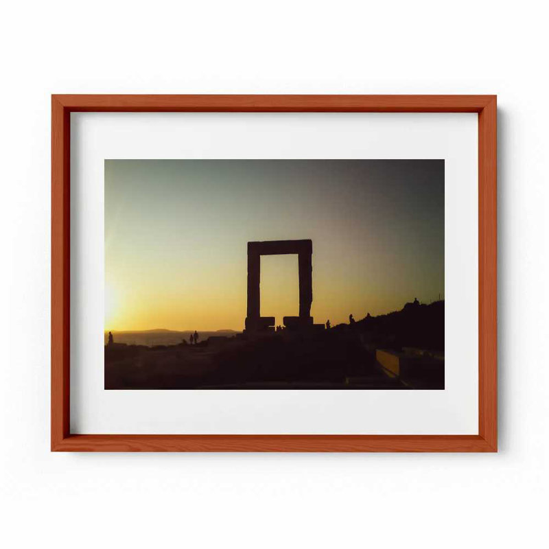 Temple Of Apollo Print by Joseph Regan, 22" H x 26" W x 0.75" D, Cherry