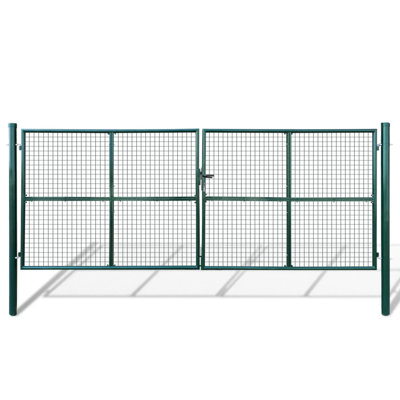 vidaXL Mesh Garden Gate 157.5x59.1"