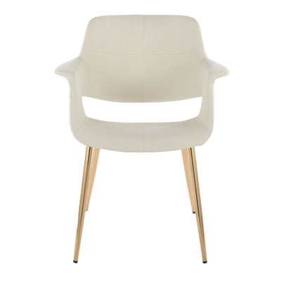 Chaise avec accoudoirs rembourrée Quirico