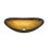 Bathroom Artistic Tempered Glass Gold Vessel Bathroom Sink With Black Pop-Up Drain