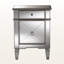 Table de bout en miroir Vetta de style Hollywood Regency
