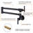 Commercial Wall Mount Brass Pot Filler Faucet with Double Joint Swing Arms-64559857
