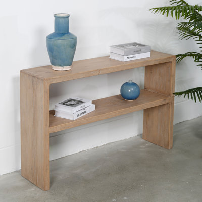 Waterfall Solid Wood Console Table
