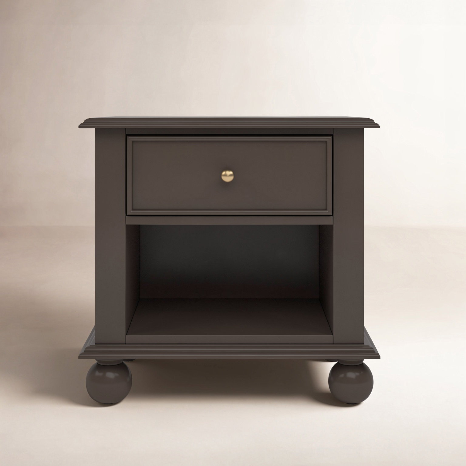 1-Drawer Mahogany Nightstand, Bourbon