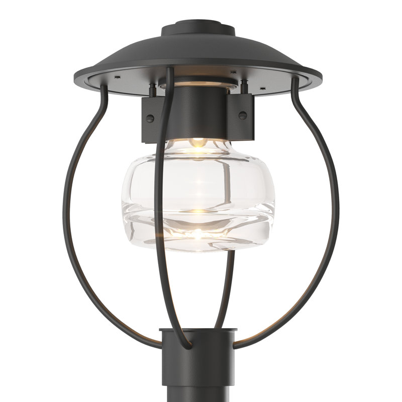 Mason Post Light - Clear Glass, Coastal Black