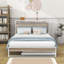 Base de lit plateforme en métal avec couchette et ports USB Wilhelmi-1035307511-1035307508