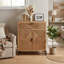 Armoire de rangement en brun antique | Structure solide en bois massif + panneau de fibres à densité moyenne, espace de rangement double pour maximiser l'espace