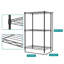 Étagère métallique à 3 niveaux de 18 po (45,7 cm) pour le rangement de la cuisine, du garde-manger, de la salle de bain, de la buanderie, du placard et des petits espaces.-46427022-48285984