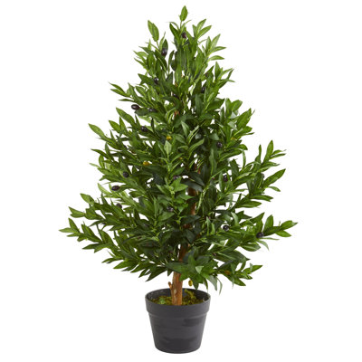 Olive Cone Topiary Tree UV Resistant