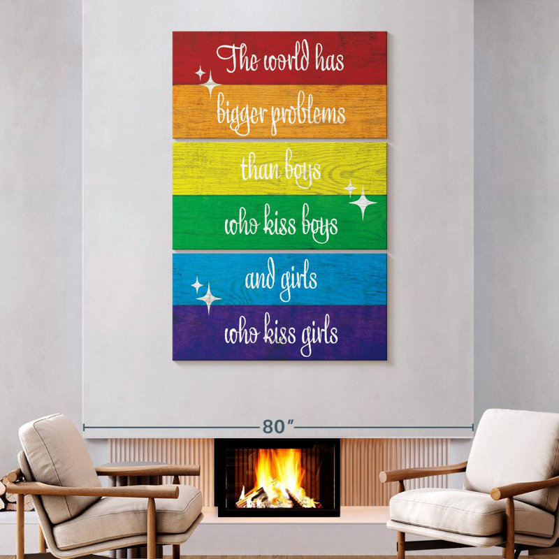 Tergel Bigger Problems Than Pride, 74" H x 48" W