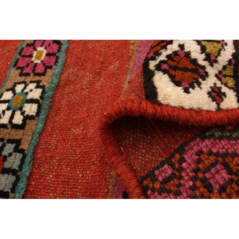 Tapis cuivre foncé en laine noué à la main