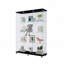 Armoire de rangement vitrée à 3 portes avec 4 tablettes