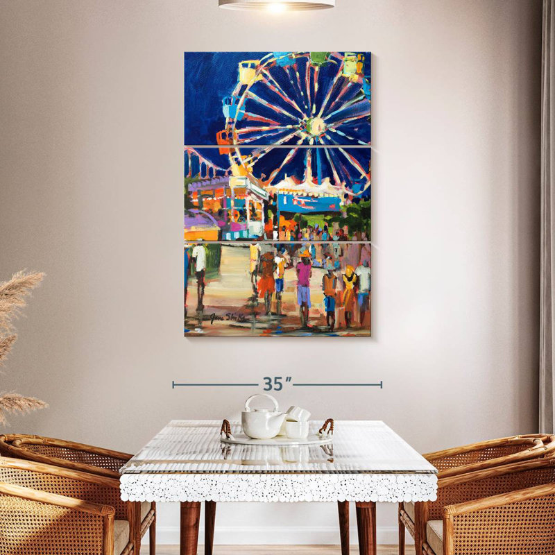 Kerner Night Carnival, 50" H x 32" W