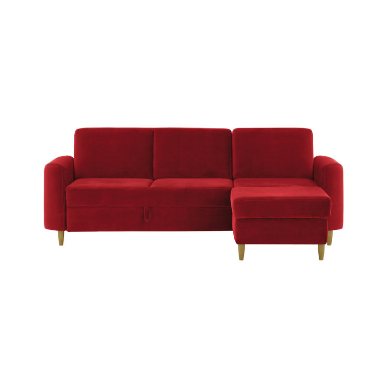 Chaim 4 Seater Sofa Bed, Red