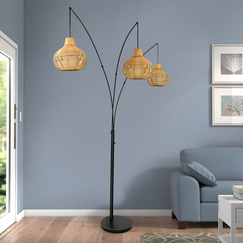 Halima 90'' Black Tree Floor Lamp