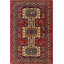 Tapis oriental mauve / rouge / beige en laine noué à la main 4 pi 7 po x 6 pi 2 po Lovorko