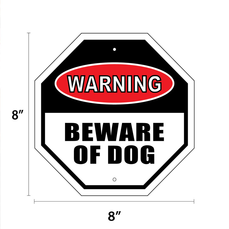 Avertissement - Panneau «Méfiez-vous des chiens»
