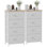  Ensemble 2 pièces | Commode à 4 tiroirs l 17,7 po avec tissu respirant et structure en métal robuste