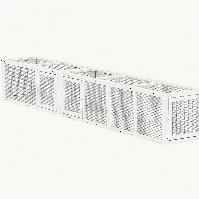 Tunnel pour chat polyvalent, cage pour chat, Blanc