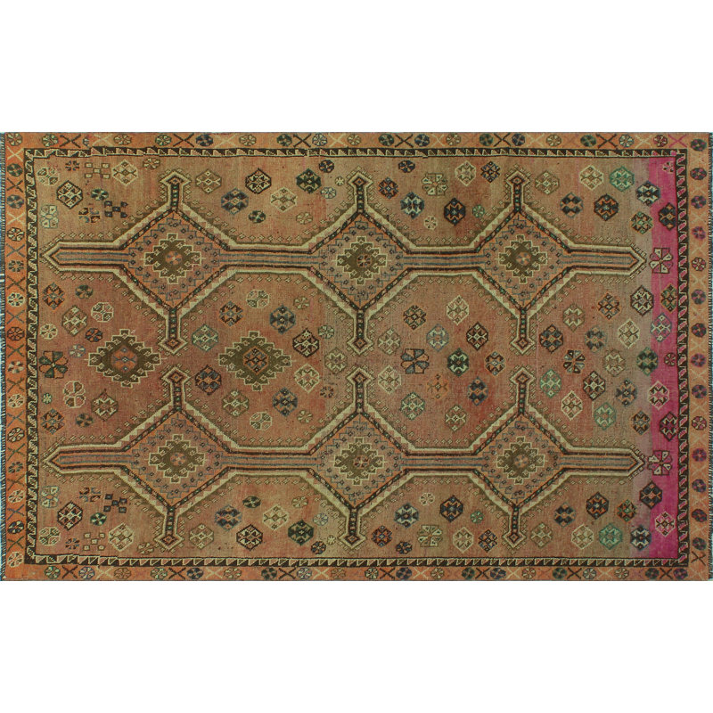 Tapis rouille finement vieilli