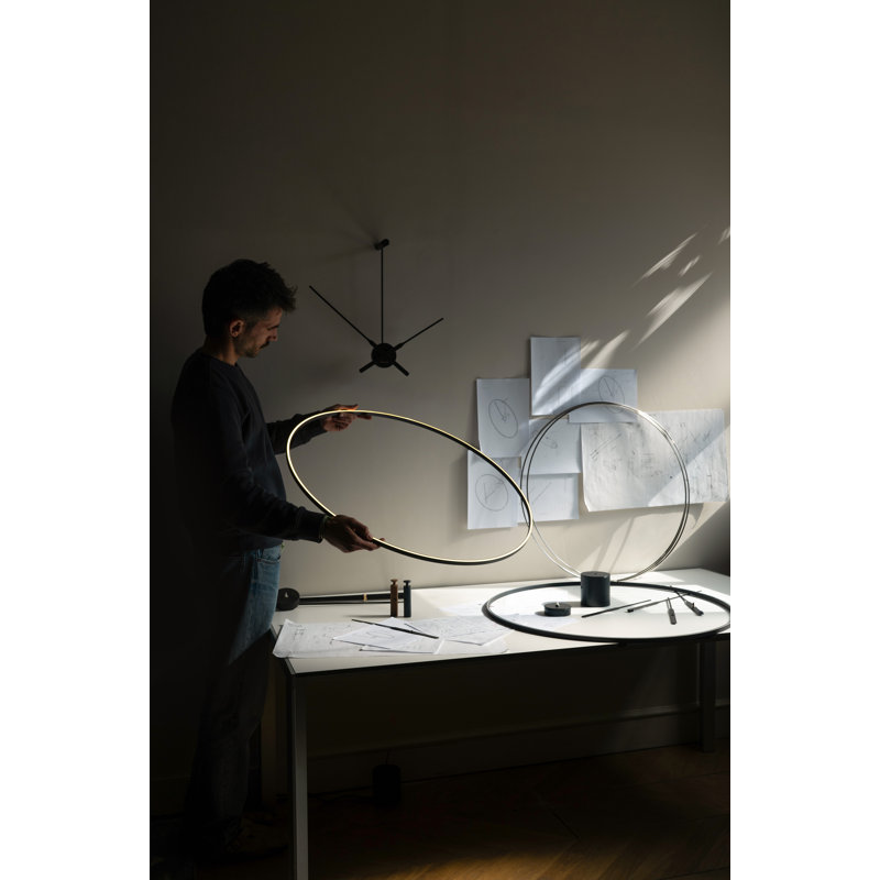 Ombra Aluminium Skeleton Wall Clock