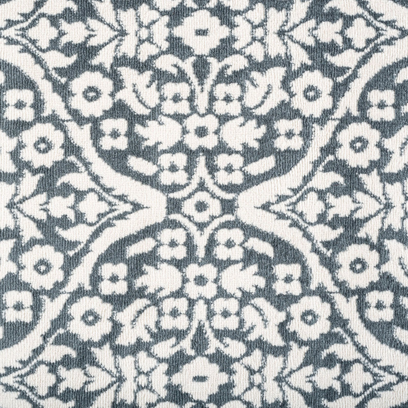 Tapis gris Albina, Ovale 5 pi 3 po x 7 pi 3 po