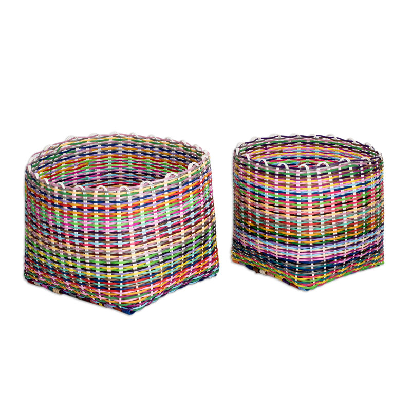 Bungalow Rose Plastic Decorative Basket