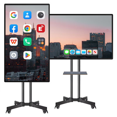 JYXCN Smart Board 49 Inch Touch Screen All-in-One Interactive Whiteboard with Dual System, Cloud Share Across Devices, Perfect for Interactive Classrooms, Office Meeting(Include Wall Mount)
