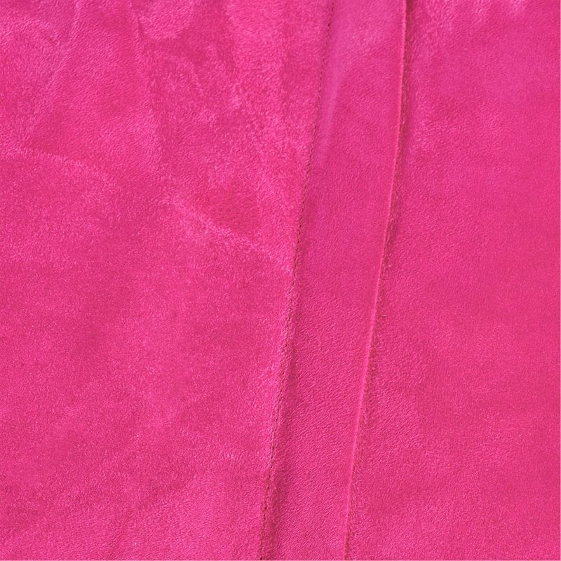 Fauteuil à billes cylindrique en suède de 4 pieds Michael, fuchsia