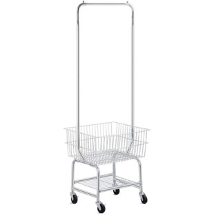 Metal Laundry Cart with Wheels