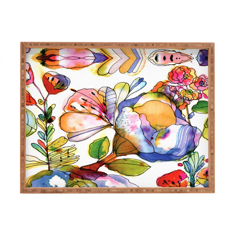 Plateau de table à repose-pieds/café pastel cayenablanca, H 1,75 po x l 18 po x p 14 po