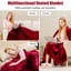 Couverture chauffante en fausse fourrure -143992863