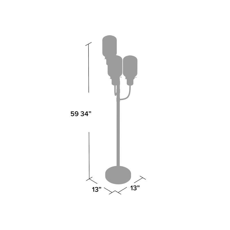 Eder 59.75'' Bronze Tree Floor Lamp