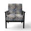 Chaise d'appoint florale Cobalt-6885390