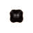 Teak Wood Bowl, Black And Natural-137153799