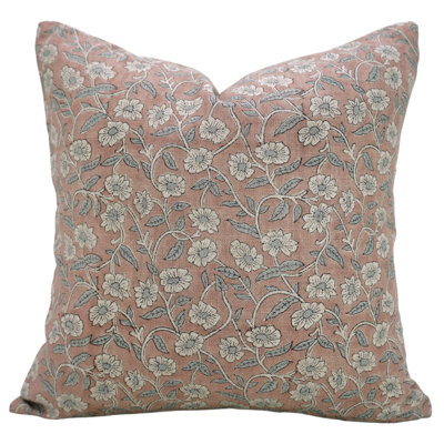 Fabdivine Elegant Block Print Handmade Pillow Cover Throw Cushion - Haridwar