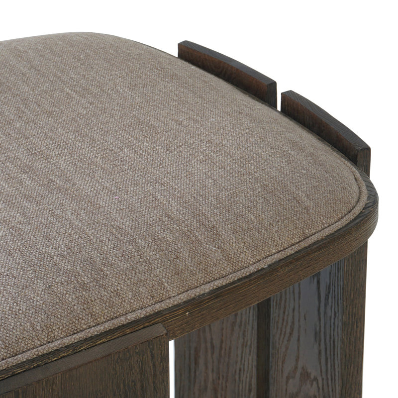 HOVEN Upholstered Bar Stool with Solid Wood Frame, Counter Stool (26.61" Seat Height)