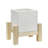 Ceramic Indoor Planter With Wood Stand