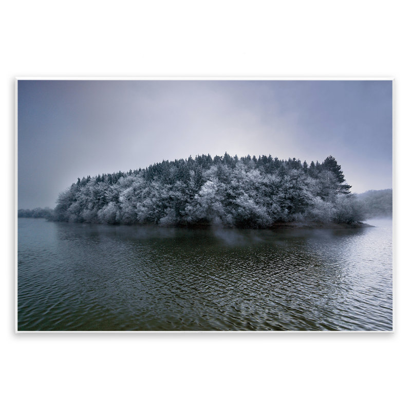 Plaque murale Invierno Antano Island View, design par Urtzi Vera, H 10 po x l 15 po